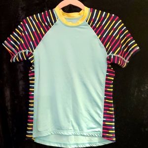Patagonia girls size 14/XL short sleeve rash guard
